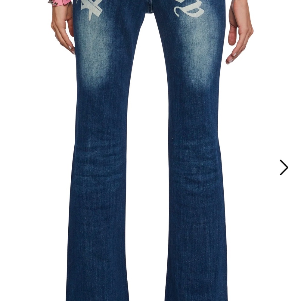 PLAYBOY Blue Flare Wide Leg Jeans